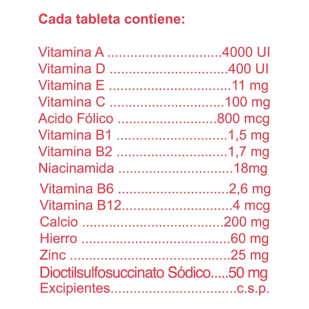 Tabla Nutricional