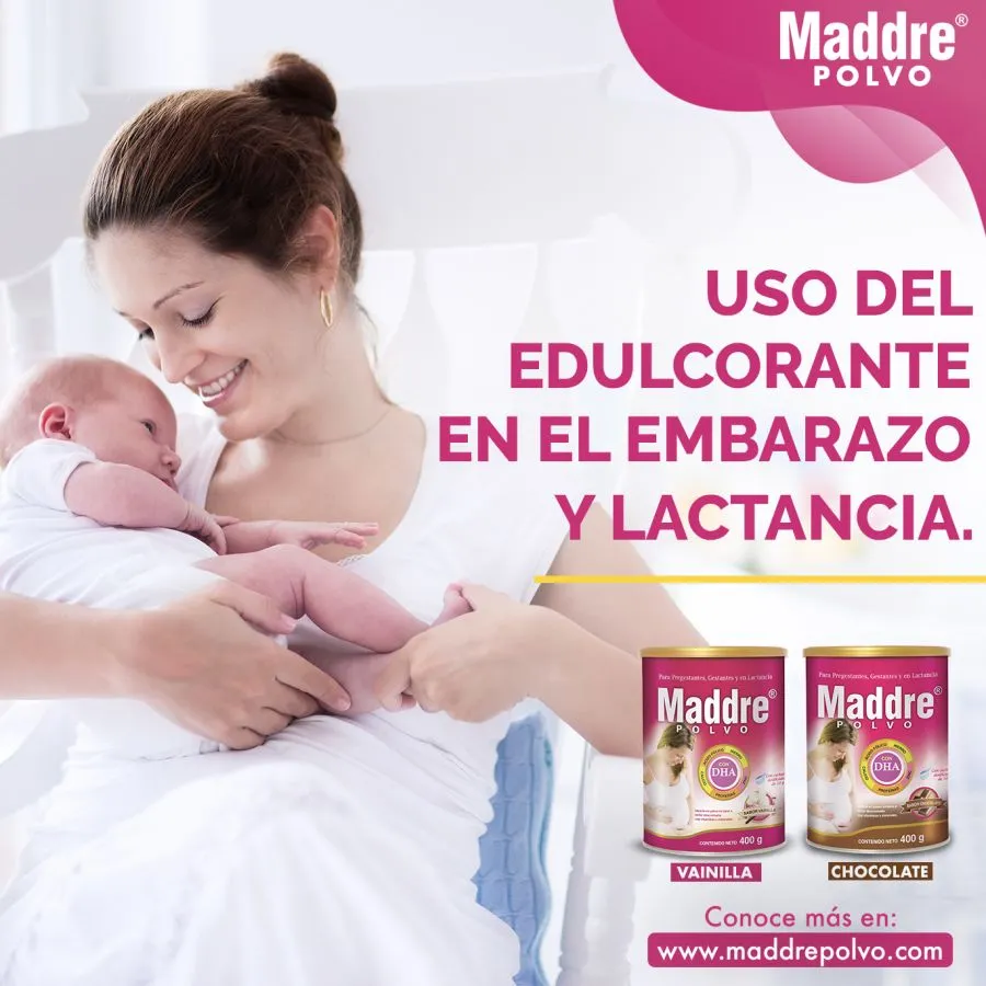 Uso del edulcorante en el embarazo y lactancia